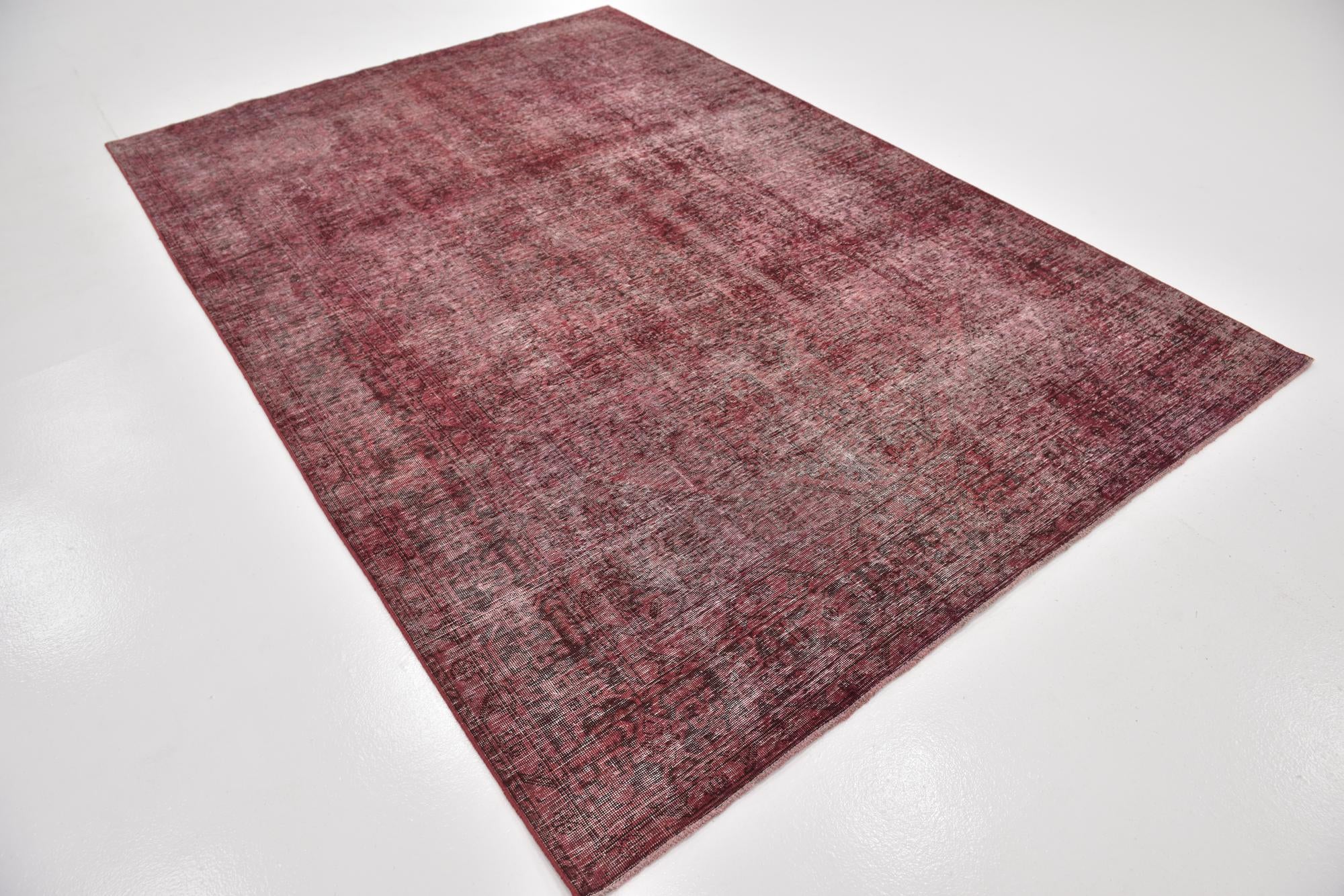 6' 5 x 9' 6 Hand Knotted Ultra Vintage Persian Wool Rug