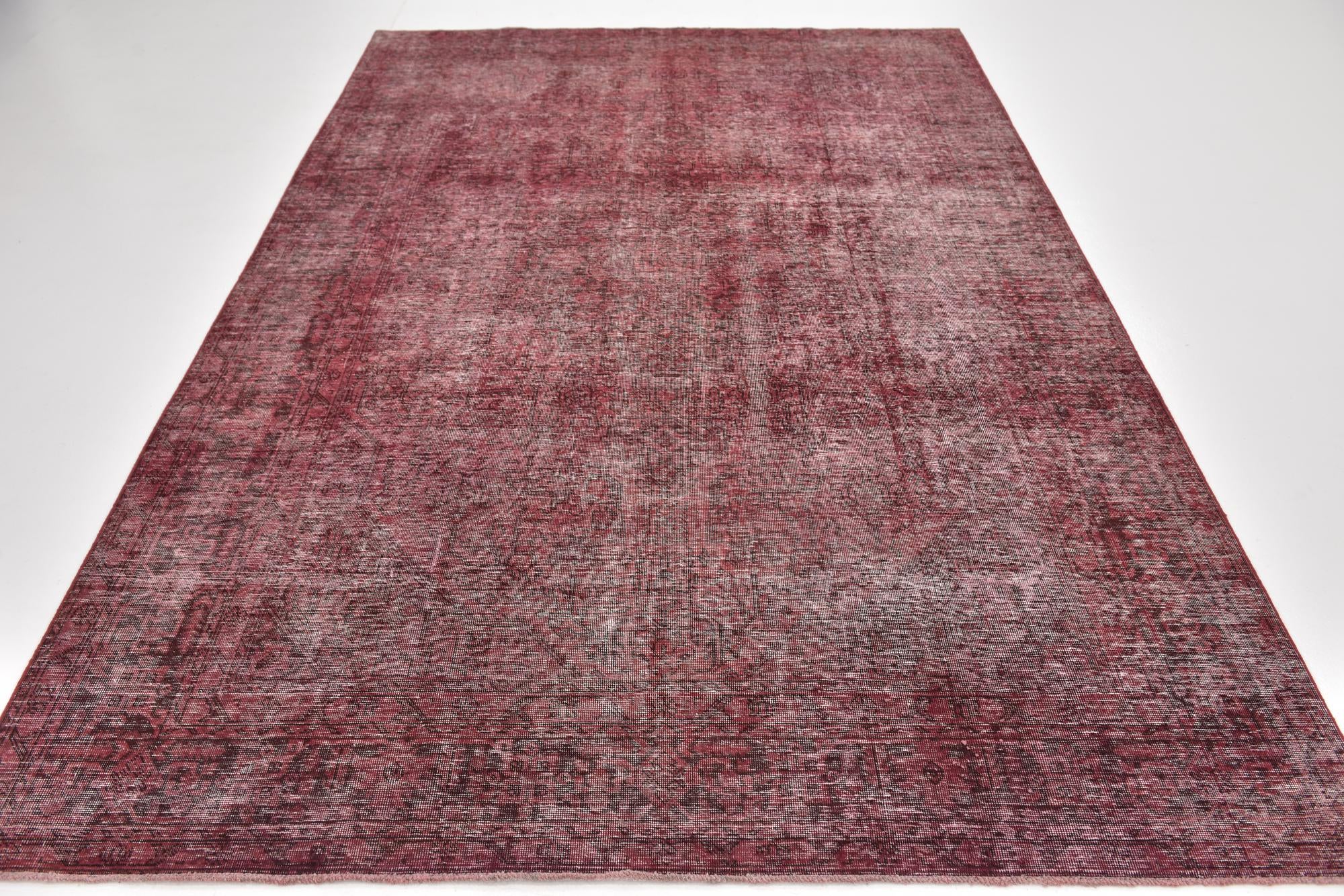 6' 5 x 9' 6 Hand Knotted Ultra Vintage Persian Wool Rug