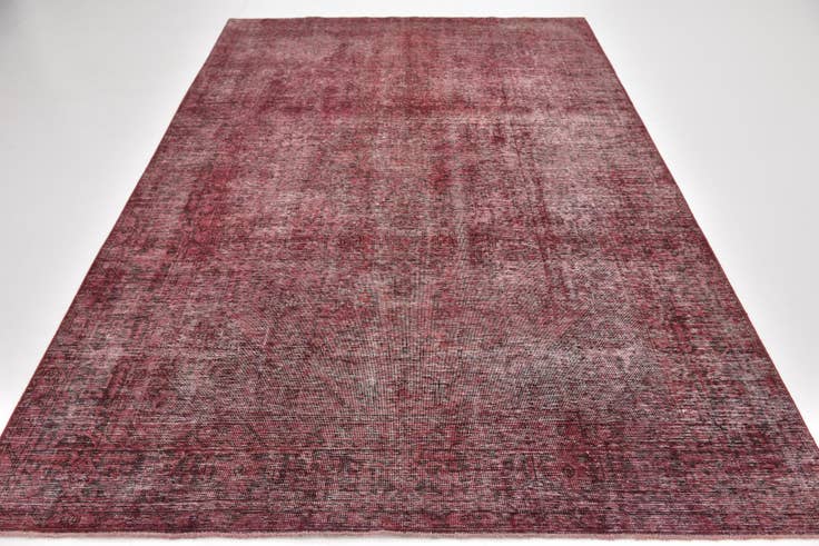 Detail image of 6' 5 x 9' 6 Hand Knotted Ultra Vintage Persian Wool Rug
