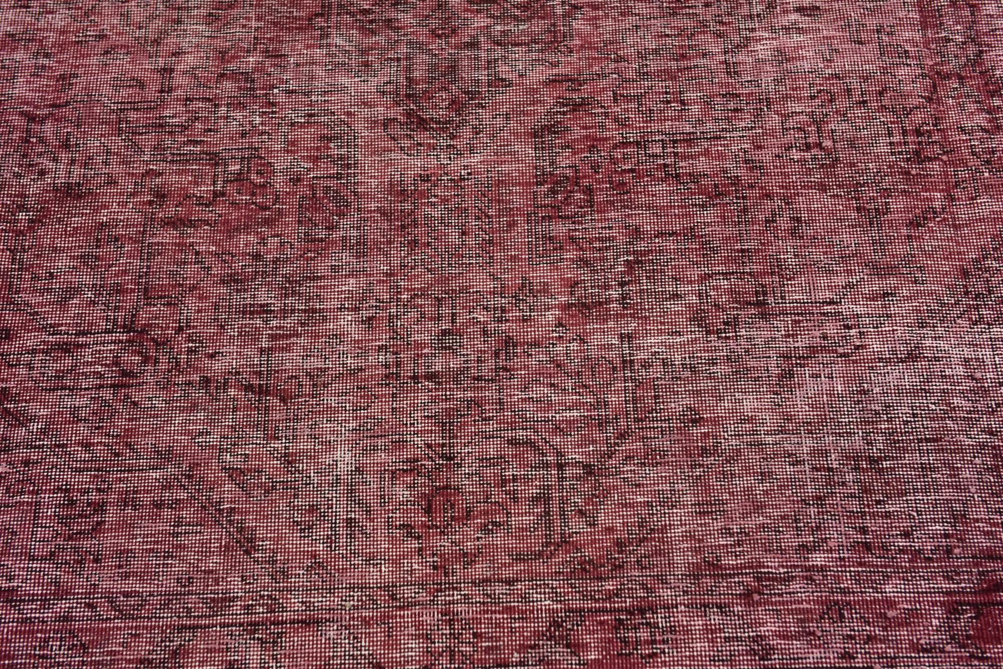 6' 5 x 9' 6 Hand Knotted Ultra Vintage Persian Wool Rug