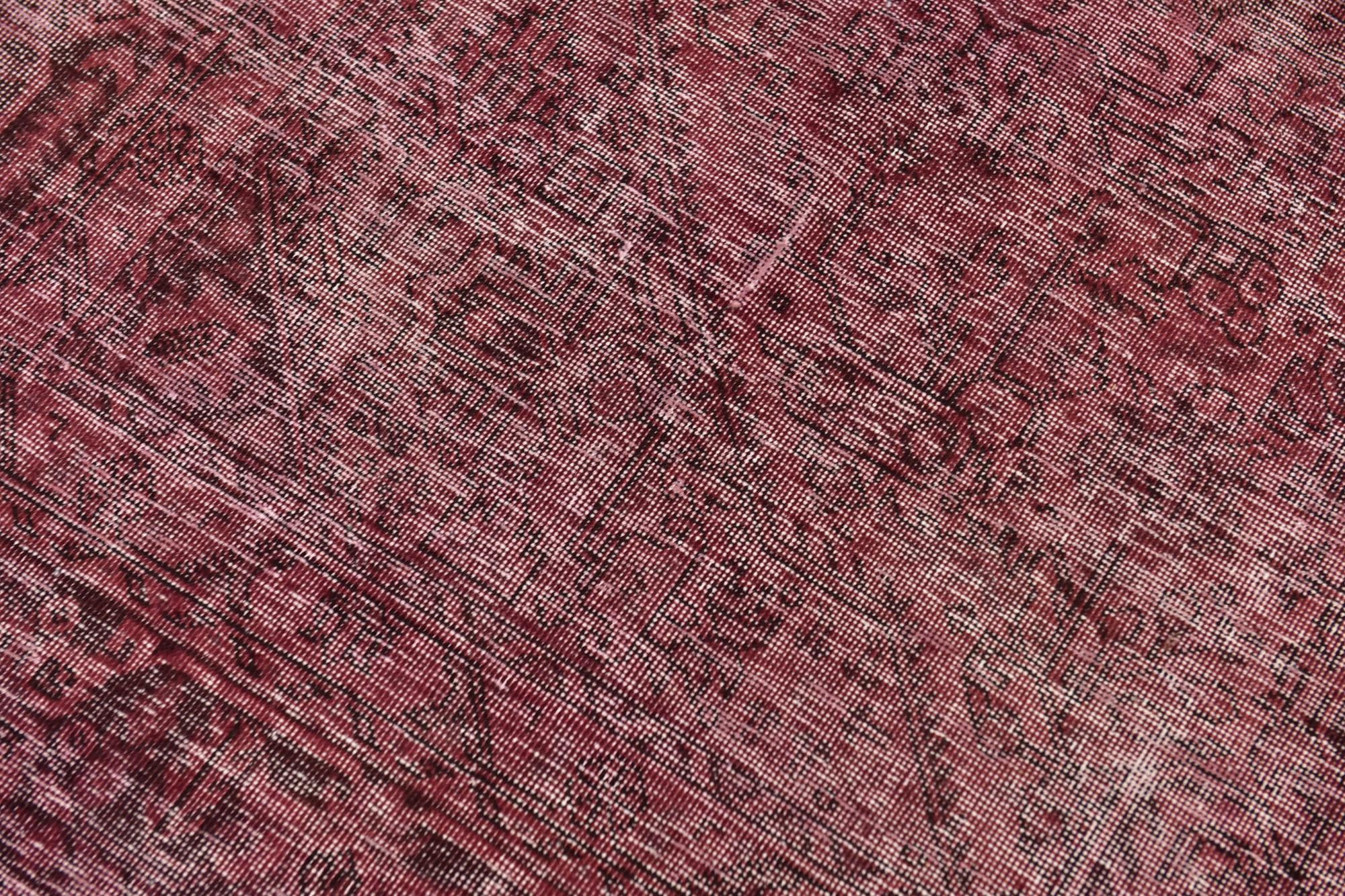 6' 5 x 9' 6 Hand Knotted Ultra Vintage Persian Wool Rug