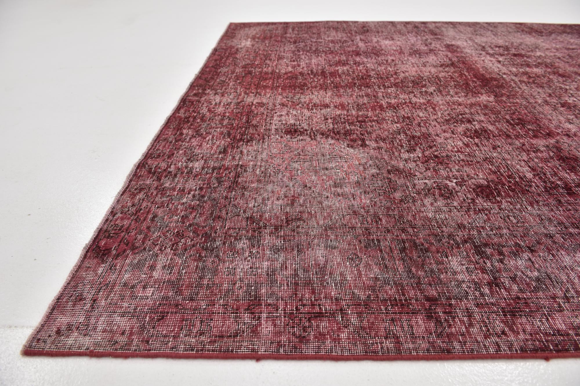 6' 5 x 9' 6 Hand Knotted Ultra Vintage Persian Wool Rug