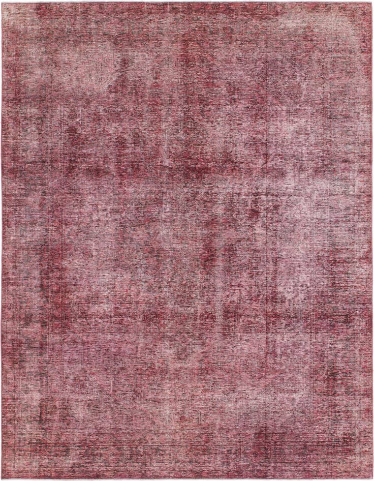 Detail image of 6' 5 x 9' 6 Hand Knotted Ultra Vintage Persian Wool Rug