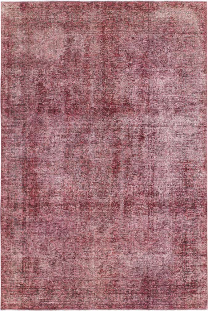 6' 5 x 9' 6 Hand Knotted Ultra Vintage Persian Wool Rug