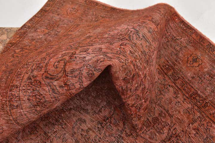 6' 8 x 9' 9 Hand Knotted Ultra Vintage Persian Wool Rug