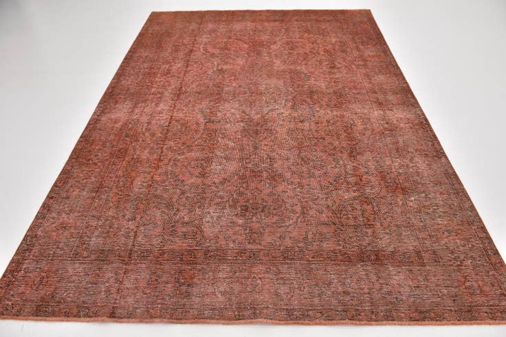 Detail image of 6' 8 x 9' 9 Hand Knotted Ultra Vintage Persian Wool Rug