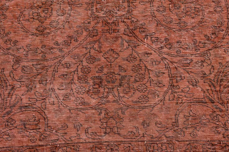 Detail image of 6' 8 x 9' 9 Hand Knotted Ultra Vintage Persian Wool Rug