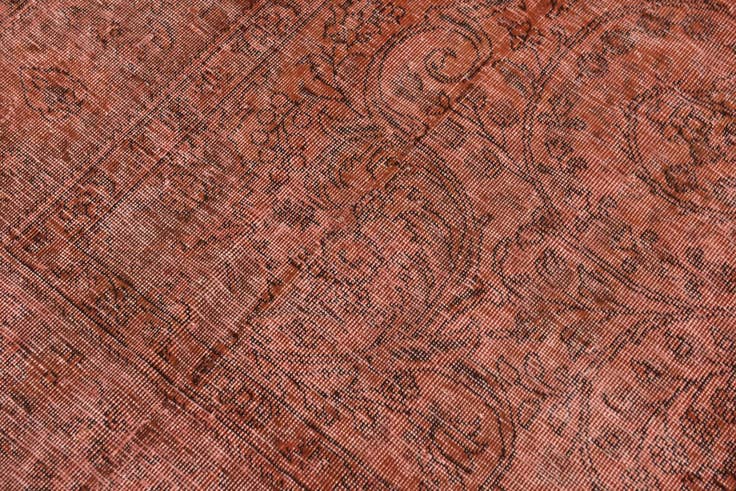 Detail image of 6' 8 x 9' 9 Hand Knotted Ultra Vintage Persian Wool Rug