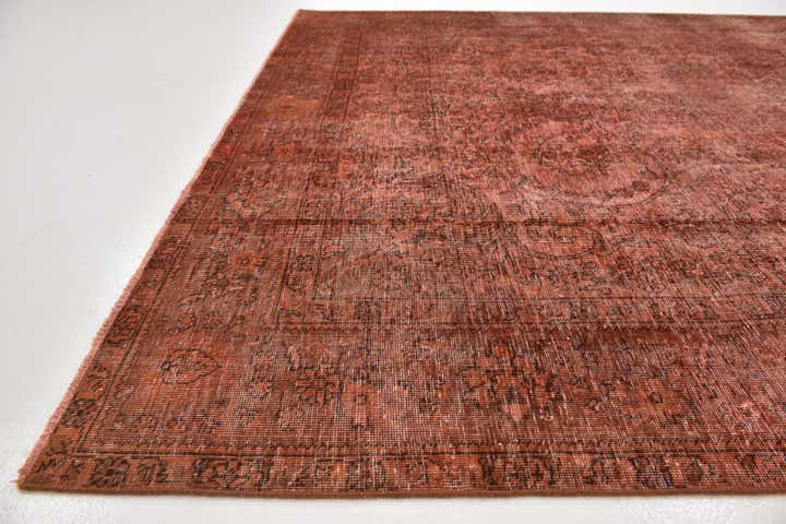 6' 8 x 9' 9 Hand Knotted Ultra Vintage Persian Wool Rug