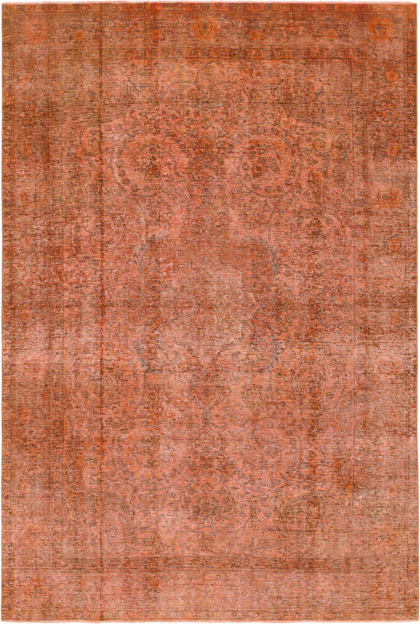 6' 8 x 9' 9 Hand Knotted Ultra Vintage Persian Wool Rug