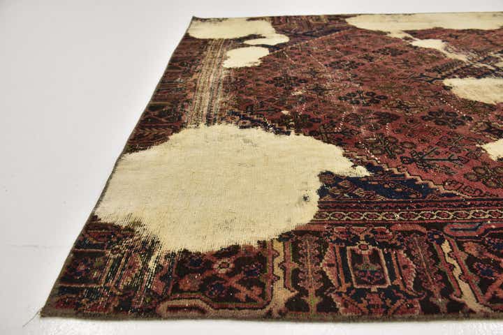 6' 7 x 9' 6 Hand Knotted Ultra Vintage Persian Wool Rug