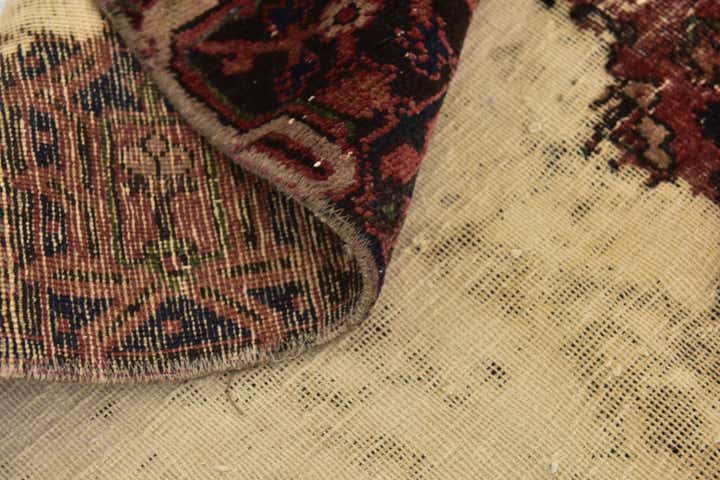 6' 7 x 9' 6 Hand Knotted Ultra Vintage Persian Wool Rug