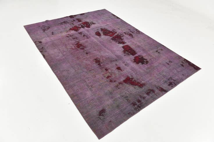 Detail image of 6' 3 x 8' 5 Hand Knotted Ultra Vintage Persian Wool Rug