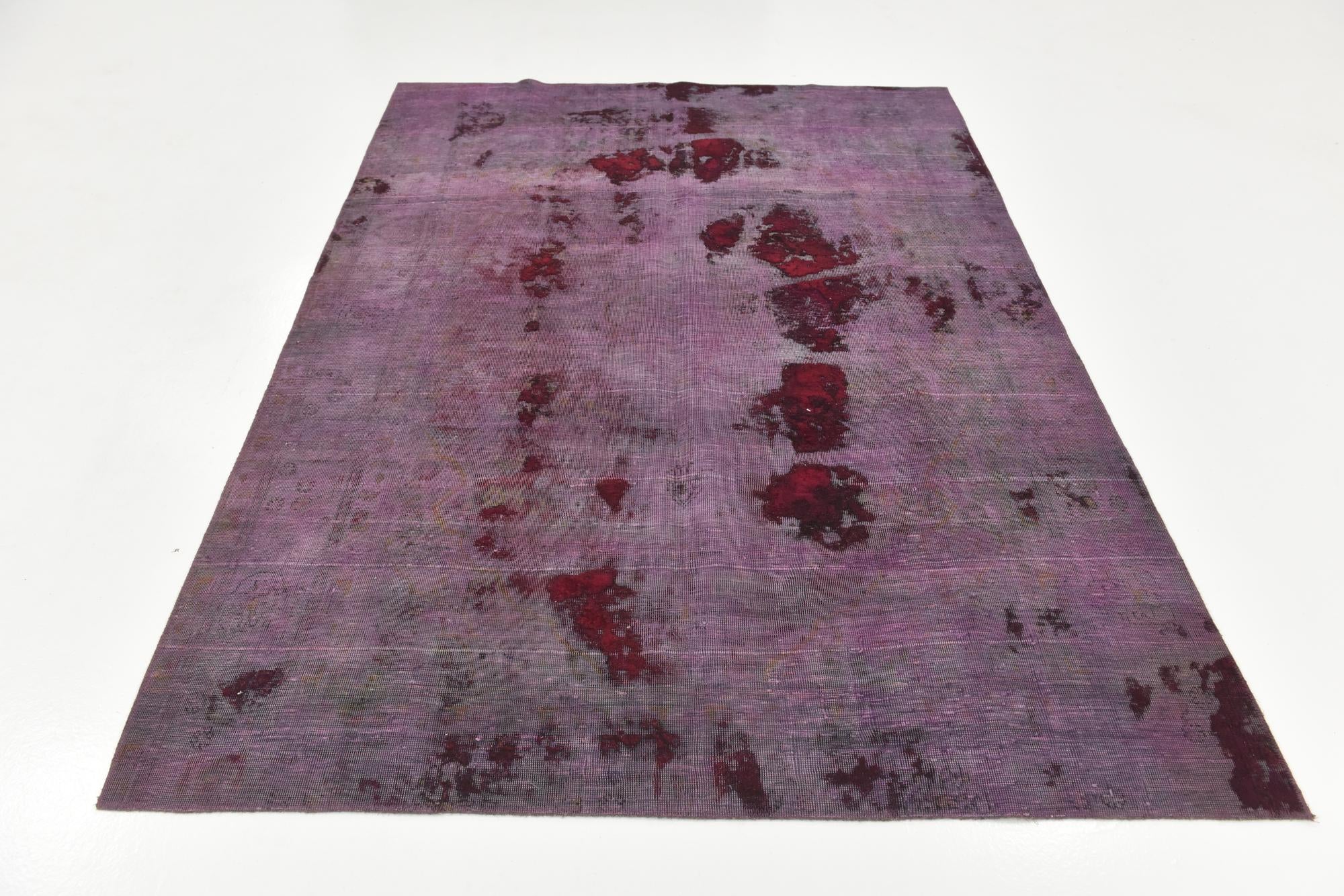 6' 3 x 8' 5 Hand Knotted Ultra Vintage Persian Wool Rug