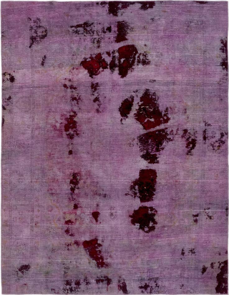 Detail image of 6' 3 x 8' 5 Hand Knotted Ultra Vintage Persian Wool Rug