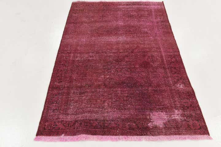 4' x 6' 6 Hand Knotted Ultra Vintage Persian Wool Rug