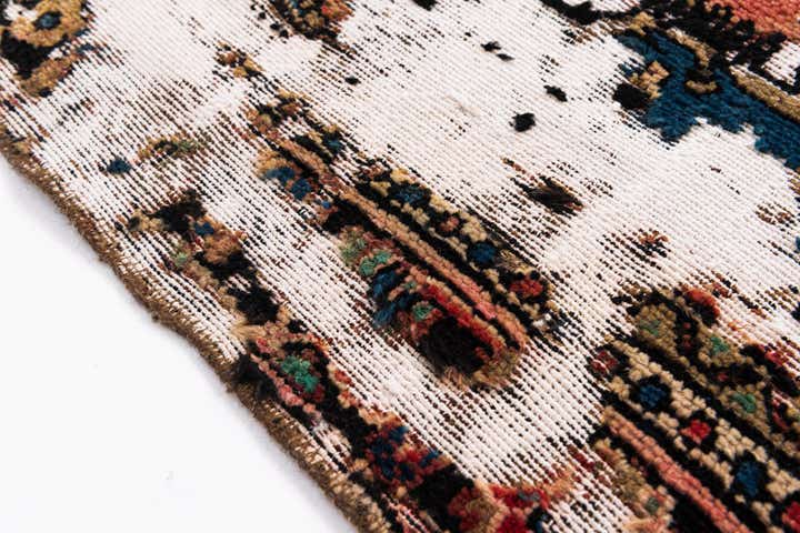 4' 7 x 6' 9 Hand Knotted Ultra Vintage Persian Wool Rug