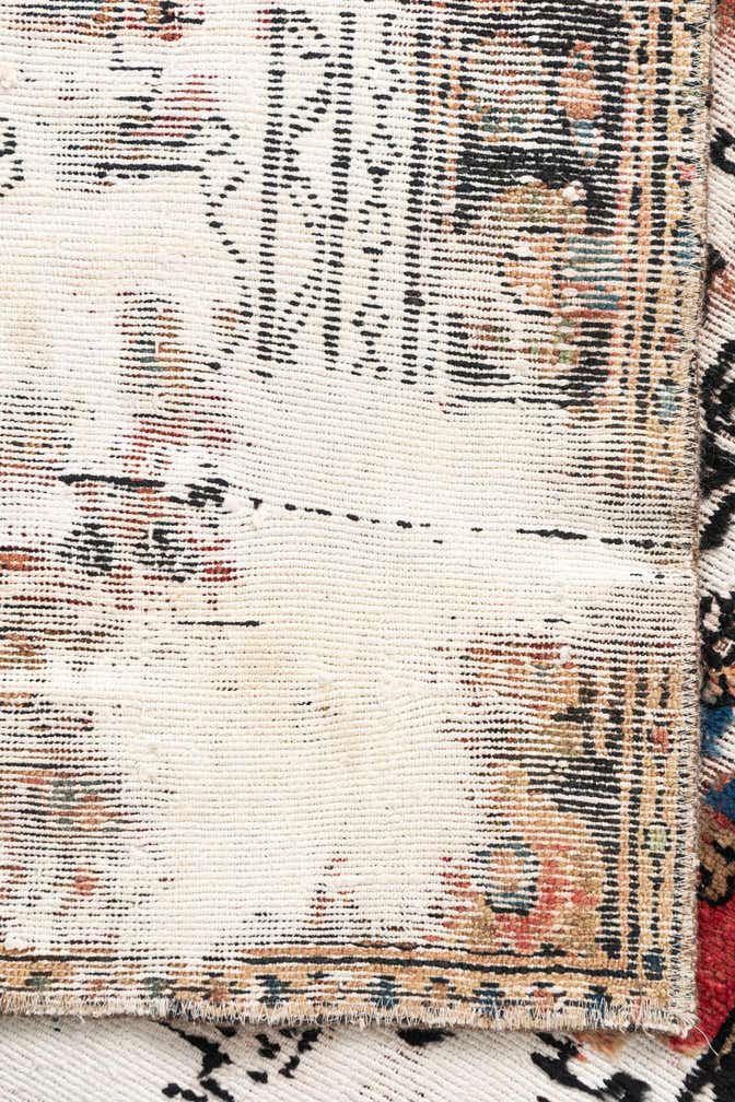 4' 7 x 6' 9 Hand Knotted Ultra Vintage Persian Wool Rug