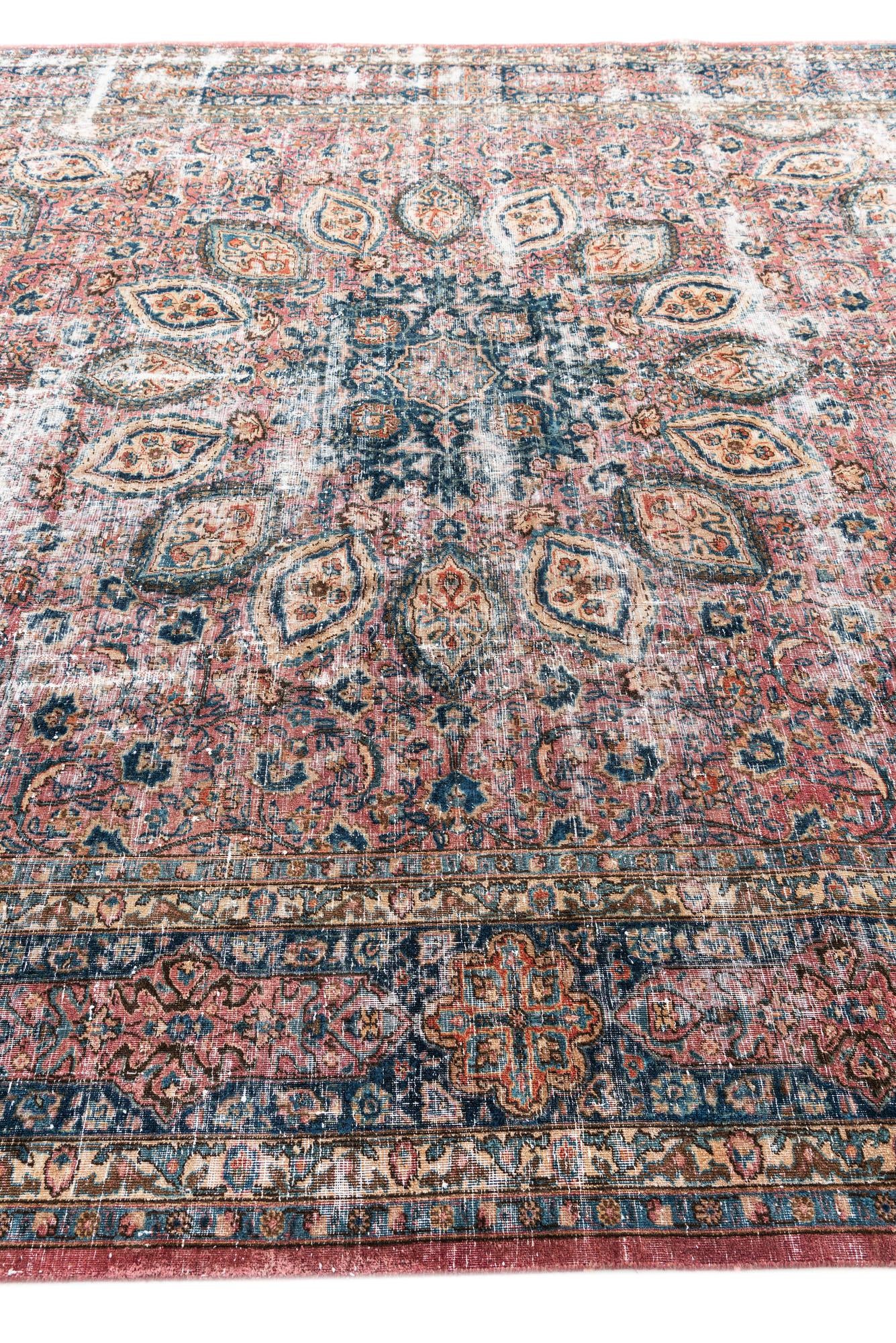 9' 6 x 12' Hand Knotted Ultra Vintage Persian Wool Rug