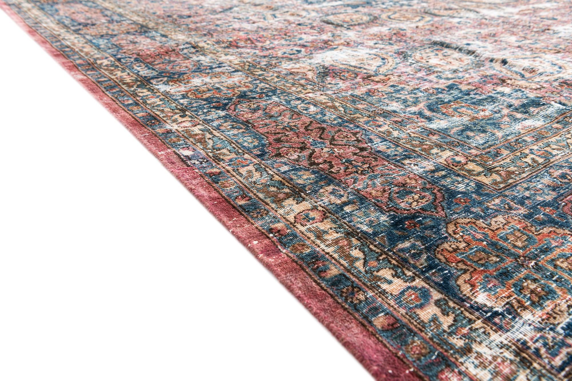 9' 6 x 12' Hand Knotted Ultra Vintage Persian Wool Rug