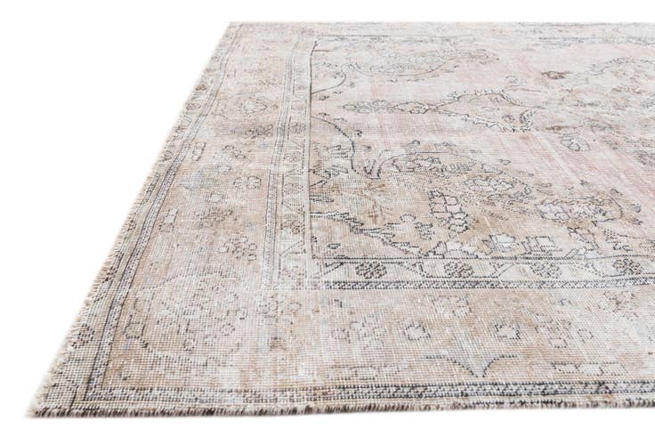 Detail image of 6' 3 x 9' 5 Hand Knotted Ultra Vintage Persian Wool Rug