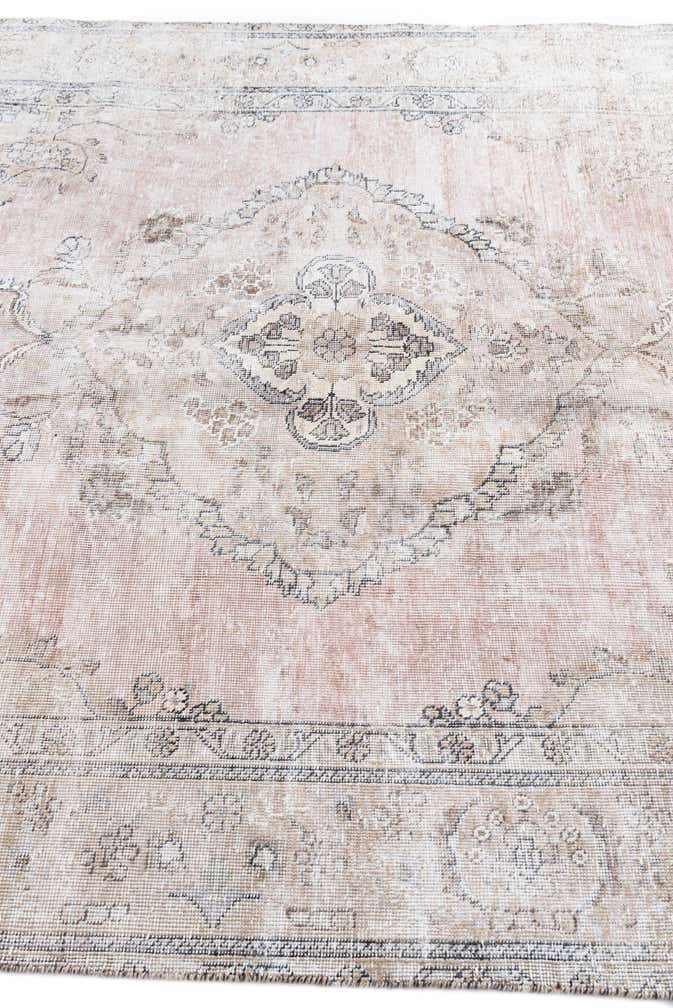 6' 3 x 9' 5 Hand Knotted Ultra Vintage Persian Wool Rug