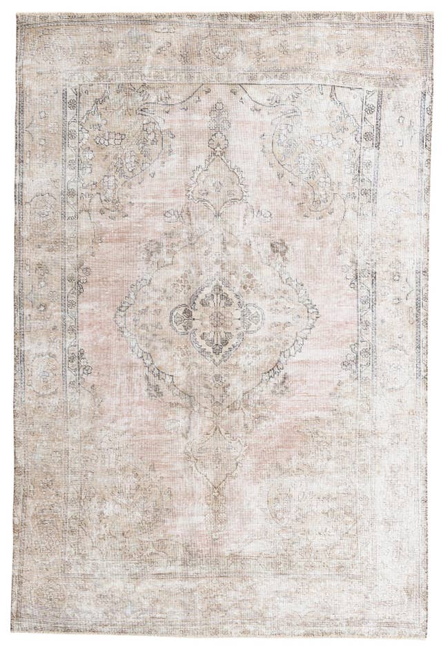 Detail image of 6' 3 x 9' 5 Hand Knotted Ultra Vintage Persian Wool Rug