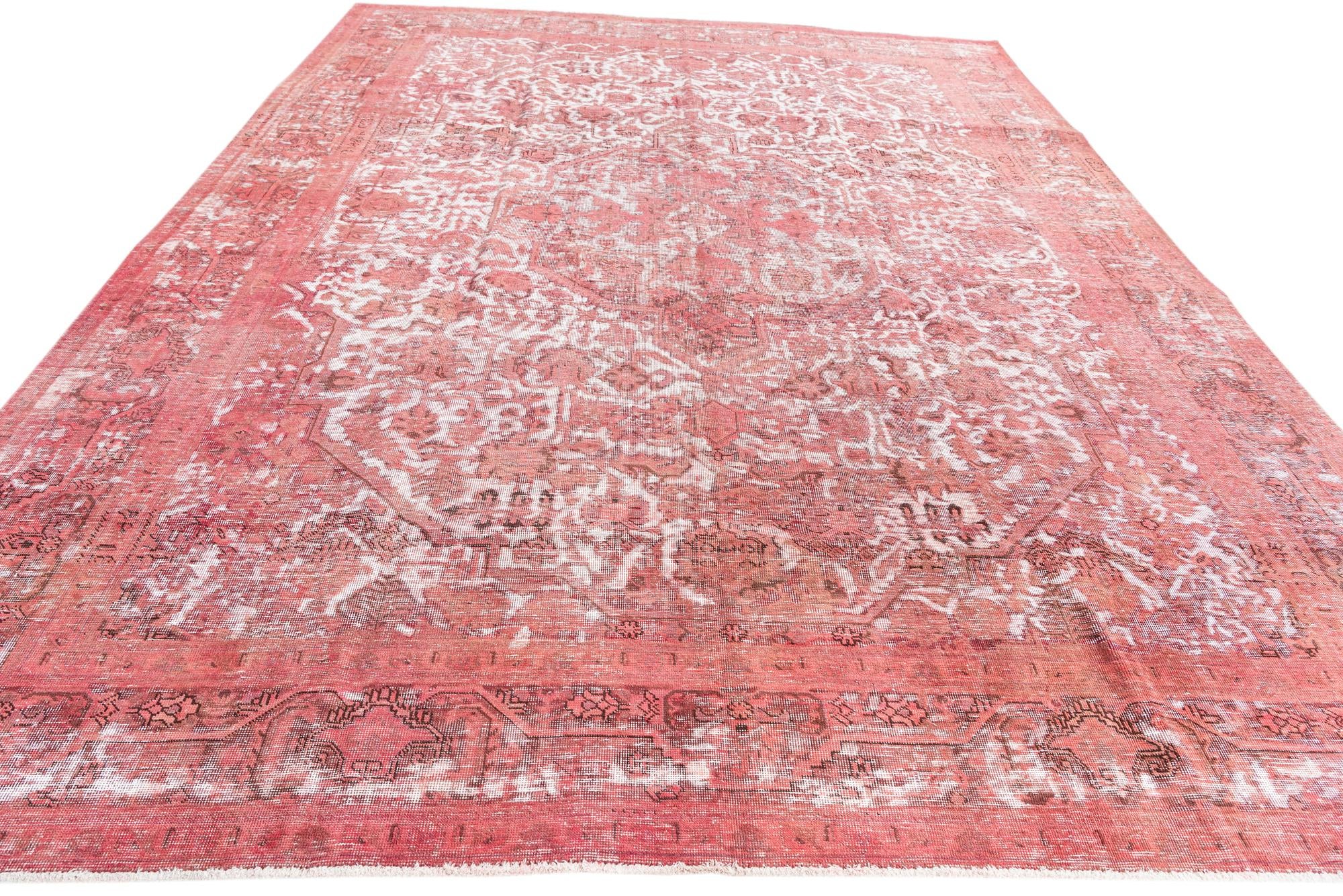 9' 7 x 12' 7 Hand Knotted Ultra Vintage Persian Wool Rug