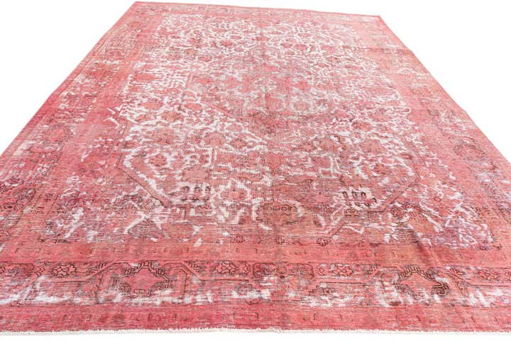 9' 7 x 12' 7 Hand Knotted Ultra Vintage Persian Wool Rug