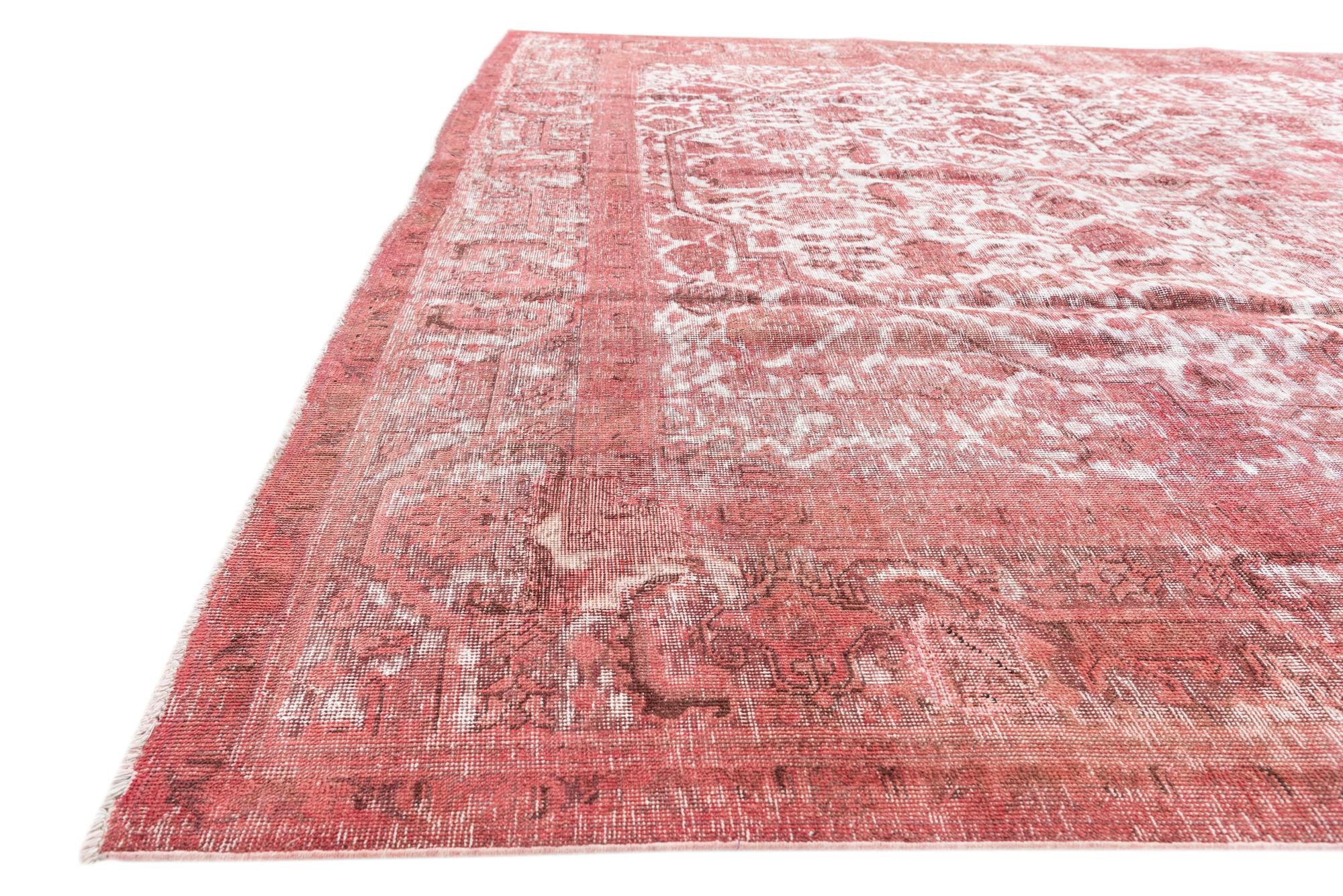 9' 7 x 12' 7 Hand Knotted Ultra Vintage Persian Wool Rug