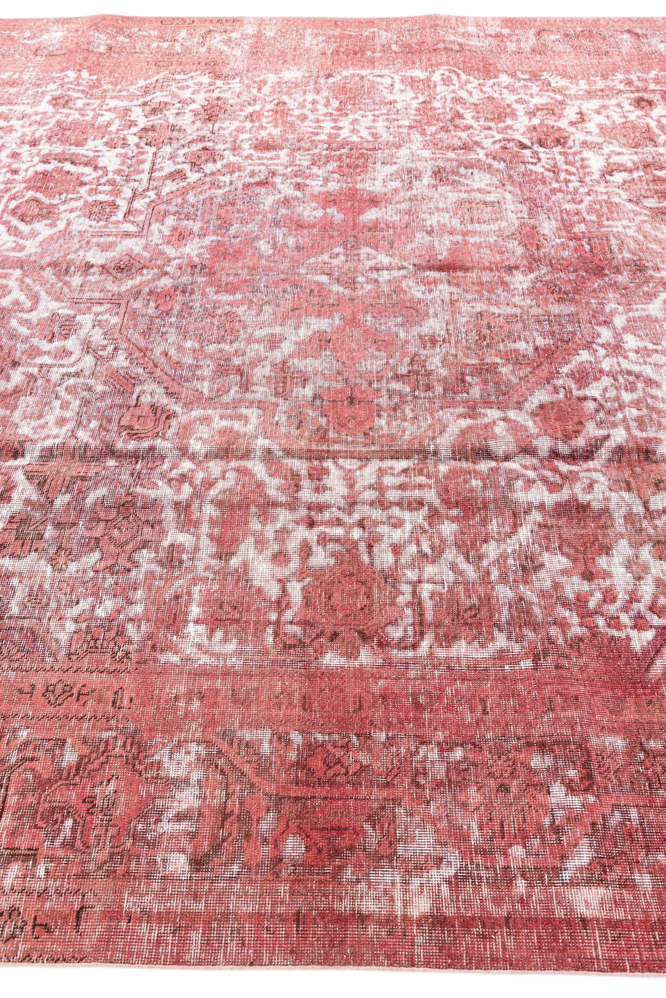 9' 7 x 12' 7 Hand Knotted Ultra Vintage Persian Wool Rug