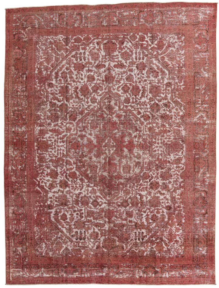 9' 7 x 12' 7 Hand Knotted Ultra Vintage Persian Wool Rug