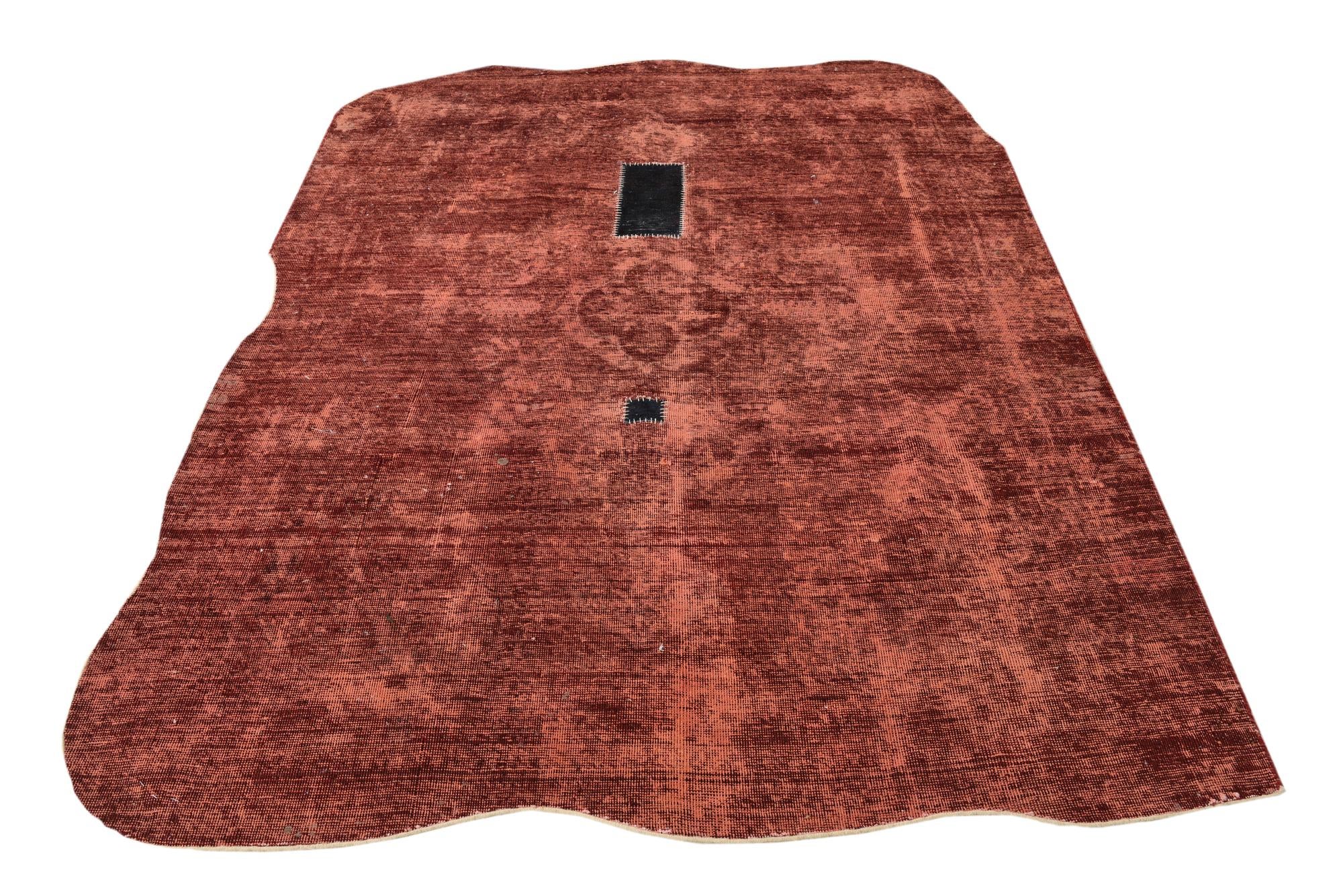 5' 9 x 8' 4 Hand Knotted Ultra Vintage Persian Wool Rug