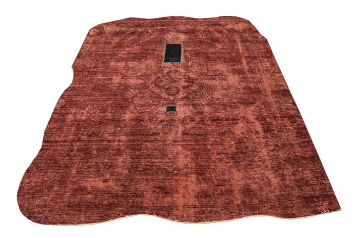 5' 9 x 8' 4 Hand Knotted Ultra Vintage Persian Wool Rug