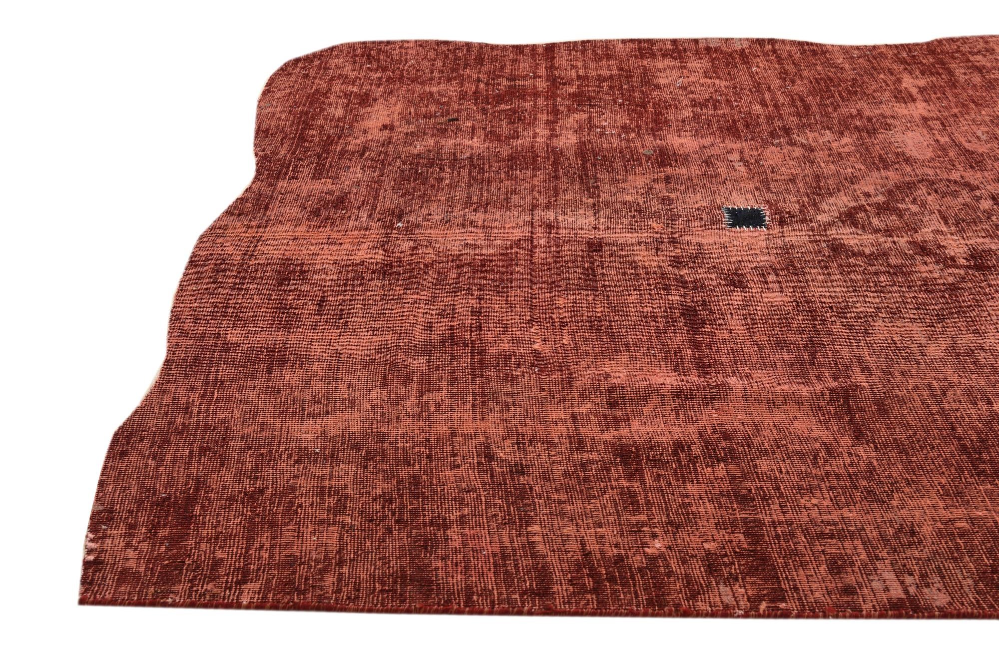 5' 9 x 8' 4 Hand Knotted Ultra Vintage Persian Wool Rug