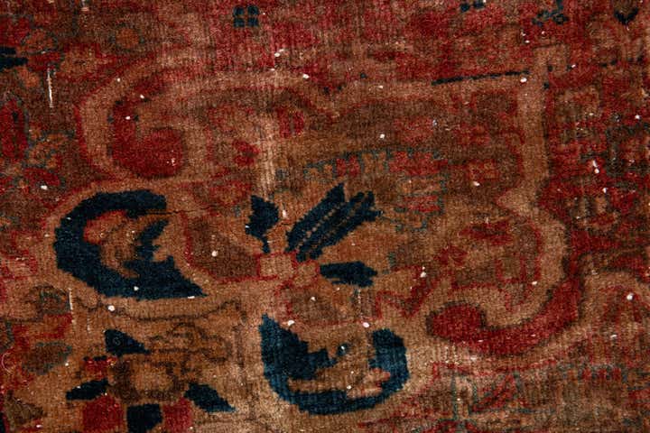 3' 7 x 5' Hand Knotted Ultra Vintage Persian Wool Rug