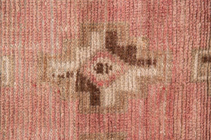 Detail image of 2' 9 x 4' Hand Knotted Ultra Vintage Oriental Wool Rug