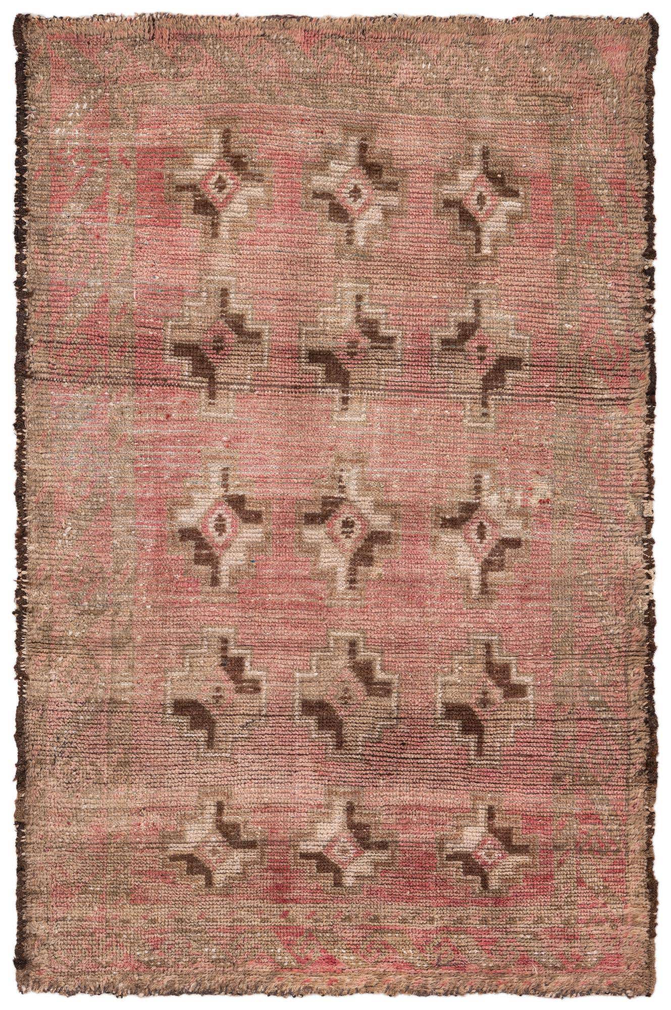 2' 9 x 4' Hand Knotted Ultra Vintage Oriental Wool Rug