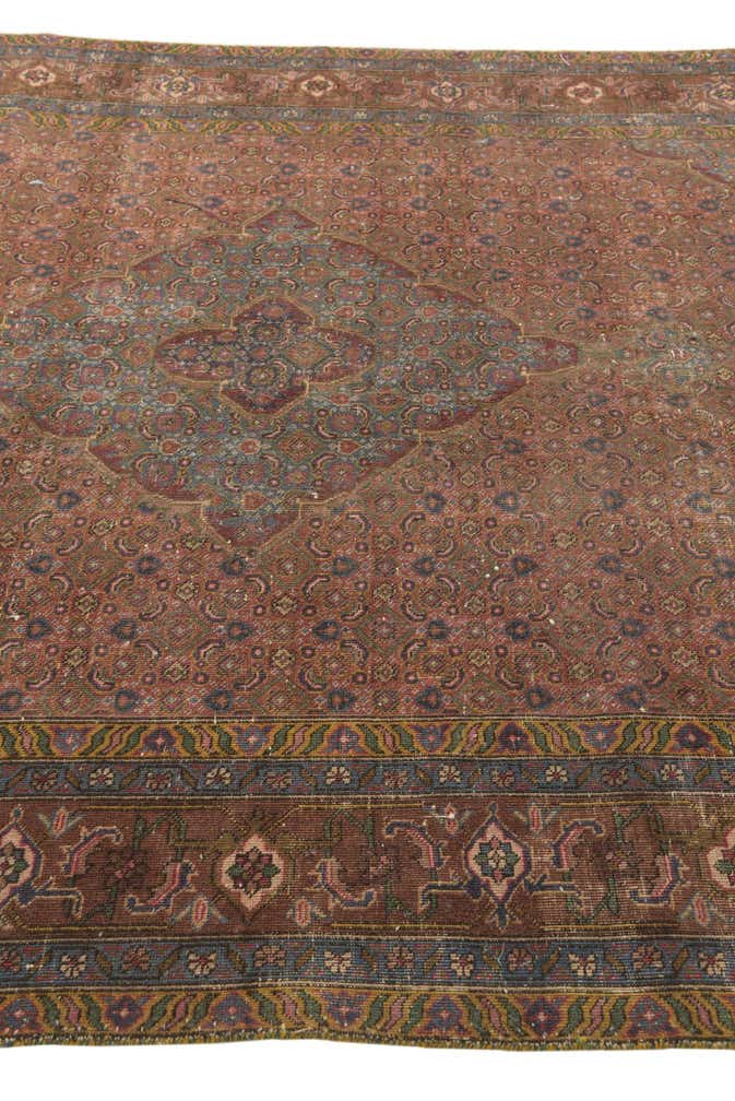 6' 6 x 9' 6 Hand Knotted Ultra Vintage Persian Wool Rug