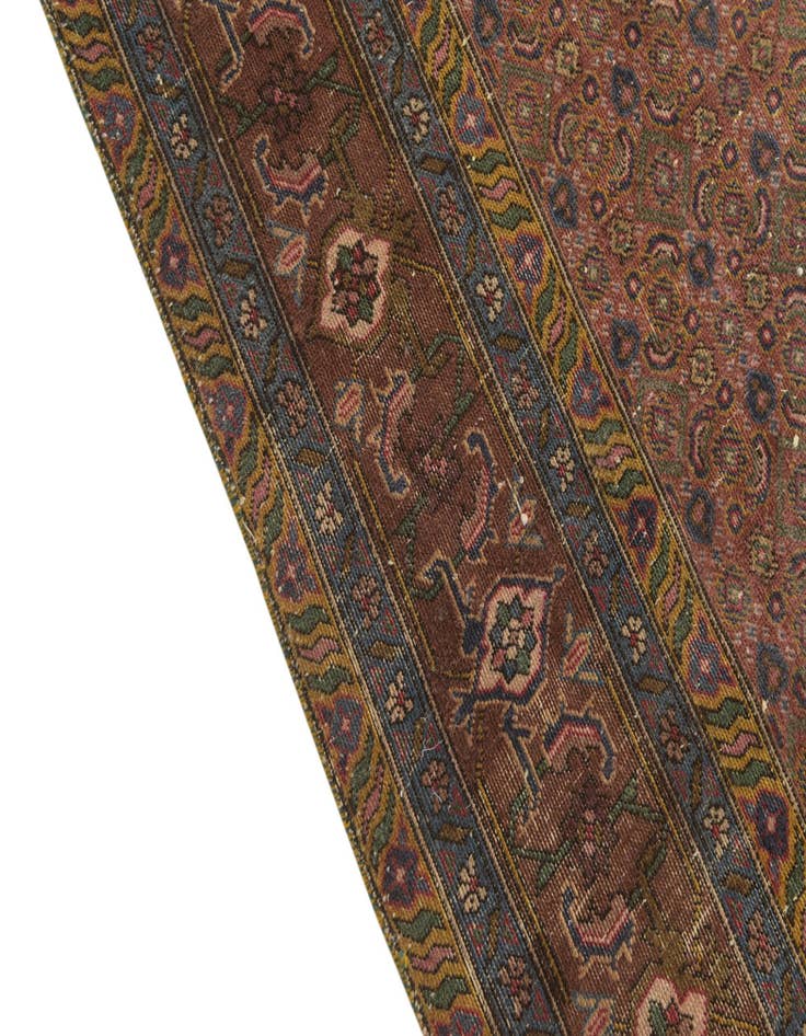 Detail image of 6' 6 x 9' 6  Hand Knotted Ultra Vintage Persian Wool Rug