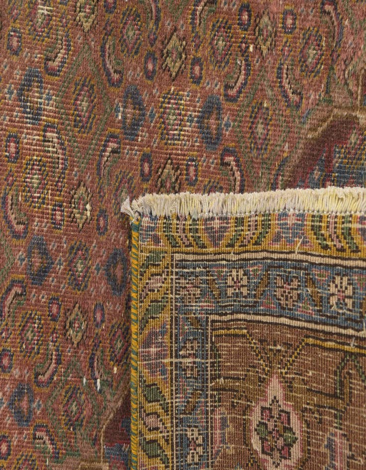 Detail image of 6' 6 x 9' 6  Hand Knotted Ultra Vintage Persian Wool Rug