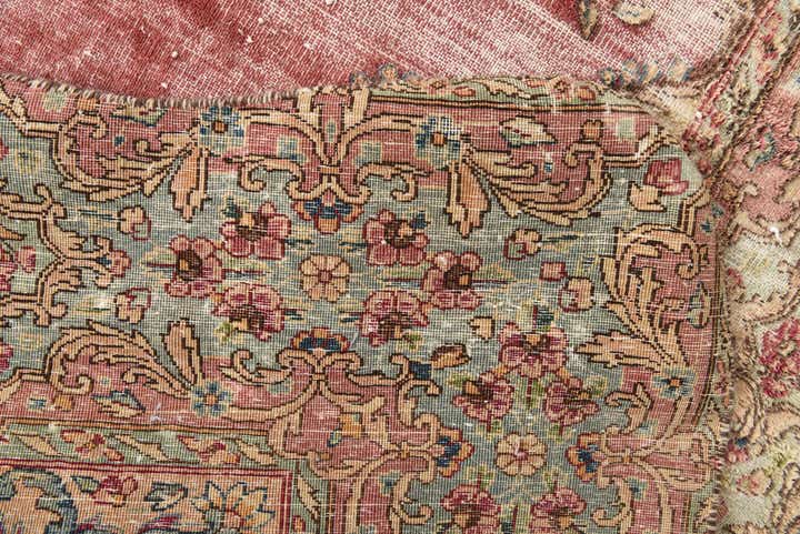 6' 10 x 8' 3 Hand Knotted Ultra Vintage Persian Wool Rug