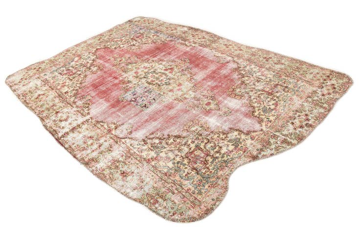 Detail image of 6' 10 x 8' 3 Hand Knotted Ultra Vintage Persian Wool Rug