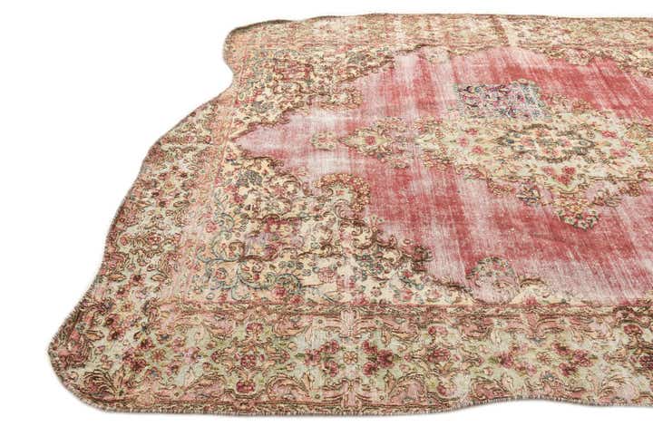 6' 10 x 8' 3 Hand Knotted Ultra Vintage Persian Wool Rug