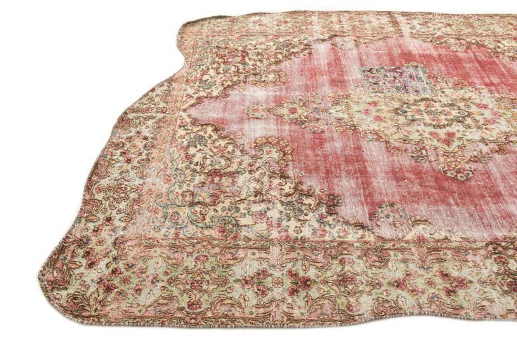 Detail image of 6' 10 x 8' 3 Hand Knotted Ultra Vintage Persian Wool Rug