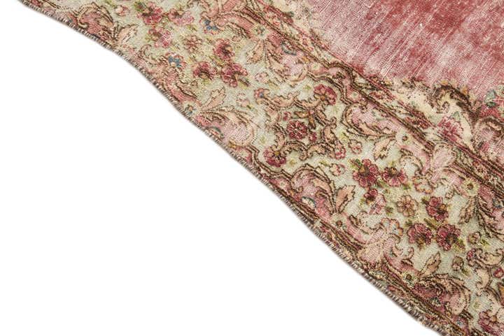 6' 10 x 8' 3 Hand Knotted Ultra Vintage Persian Wool Rug