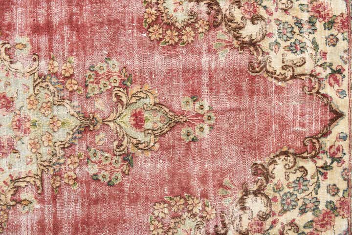 6' 10 x 8' 3 Hand Knotted Ultra Vintage Persian Wool Rug