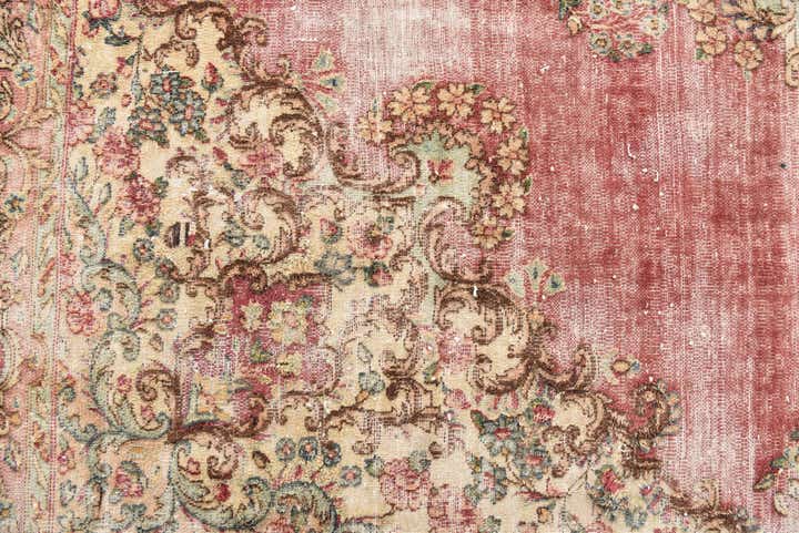 6' 10 x 8' 3 Hand Knotted Ultra Vintage Persian Wool Rug