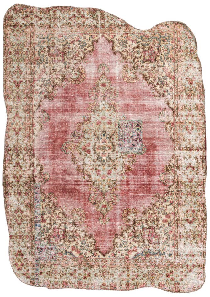 Detail image of 6' 10 x 8' 3 Hand Knotted Ultra Vintage Persian Wool Rug