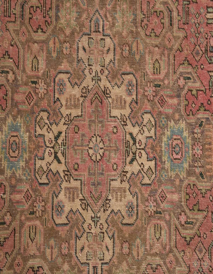 Detail image of 9' 8 x 12' 8  Hand Knotted Ultra Vintage Persian Wool Rug